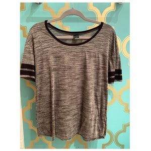 Varsity Striped Gray Tee
